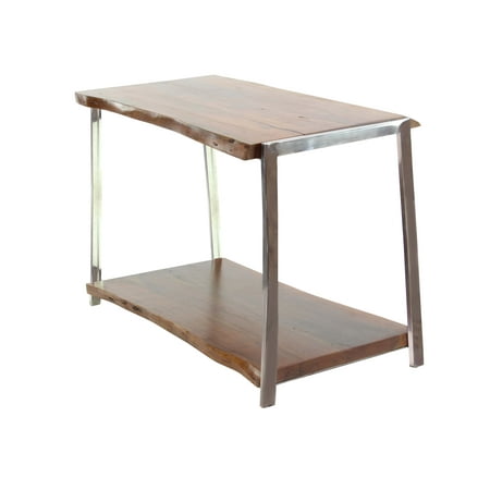 stainless steel console table glass top decmode rustic wood and stainless steel console table with bottom shelf brown stainless steel console table glass top decmode rustic wood and stainless steel console table with bottom shelf brown